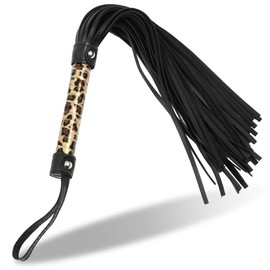 BEPSYOM Leather Riding Whip Horse Whip for Horses Daily Training Horse Jumping Race Whisk with Fringes