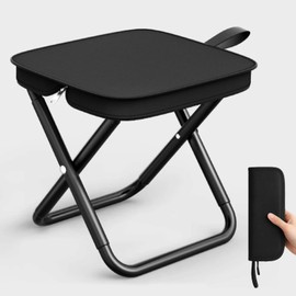 Beojonvy Camping Stool Portable Foldable Lightweight Folding Stool Mini Outdoor Chair Made of Thick Steel Folding Stool Chair Made of Thick Steel + Oxford Fabric for Travel Hiking Fishing BBQ Beach