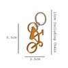 Komonee Bike Gold Metal Key Chain Bicycle Keyring Trail Keychain