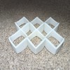 Square Circle Squarcle Optical Illusion 3D Printed Ambiguous Cylinder, White