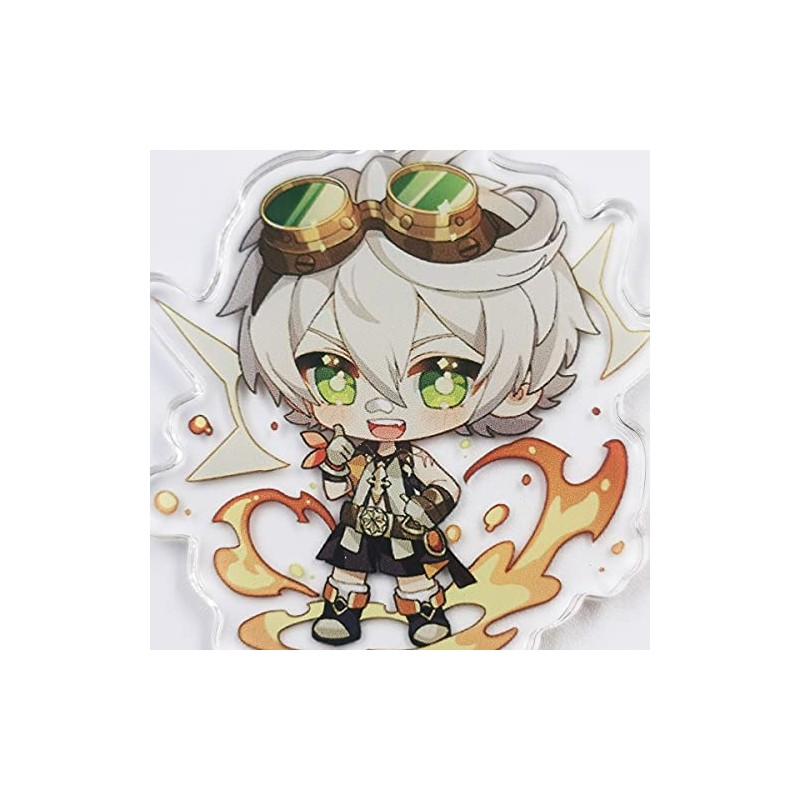 EACTEL Cute Impact Gen Shin Acrylic Keyring Pendant Hanging Ornament