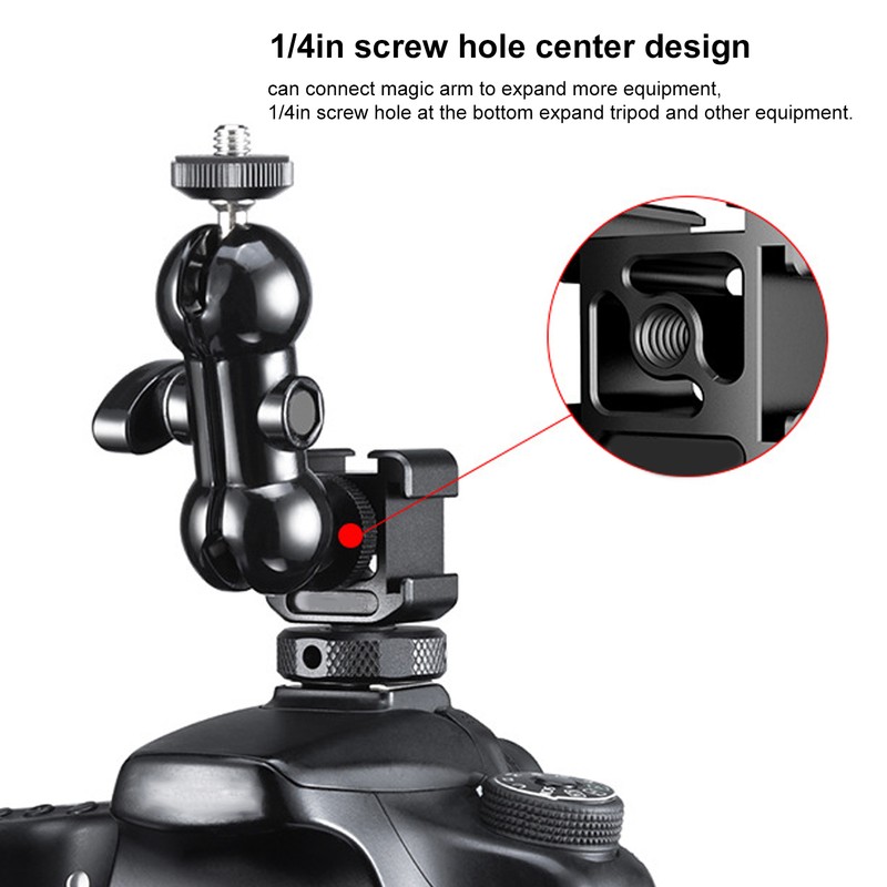 Ulanzi PT‑12 SLR Mirrorless Camera Three Heads Hot Cold Shoe