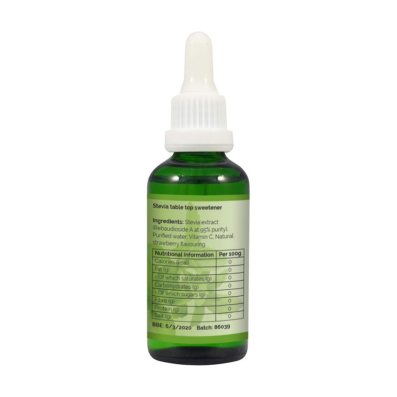 NKD Living Pure Stevia Liquid Drops 50 ml (Strawberry)