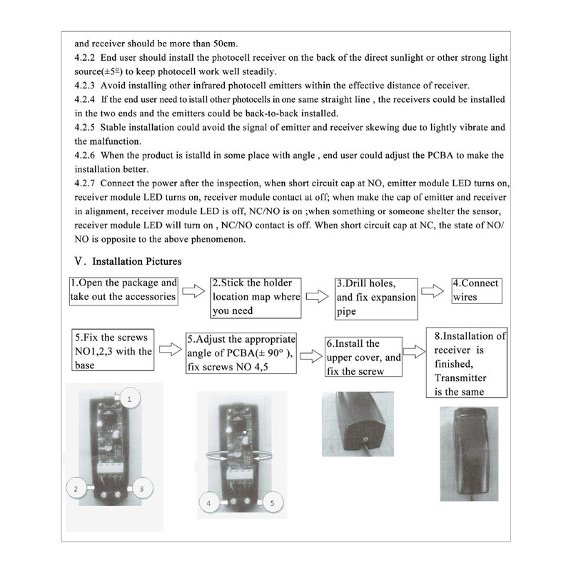 Gate Safe Infrared Alarm Detector Home Anti Theft Motion Sensor