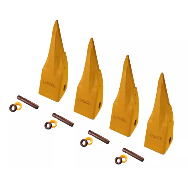 Quality Aftermarket 4 Excavator Bucket Tiger Rock Teeth w Pins,