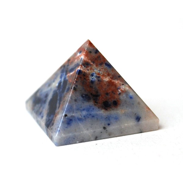 Reiki Healing Energy Charged Sodalite Crystal Pyramid (Approx 2 cm)