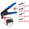 KS Tools 150.9650 Plastic rivet pliers set included rivets, 41