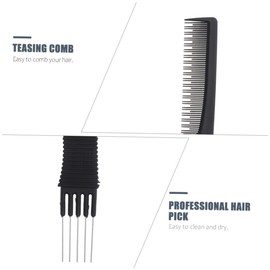 Didiseaon High-grade Steel Prong Comb Set 6pcs Hair Supply Tail Comb Detangler for Styling