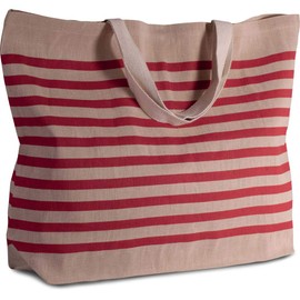 noTrash2003 Large Jute Cotton Blend Shopper XXL Bag Shopper for the beach, leisure, shopping or sports, various Choice of 9 colours.