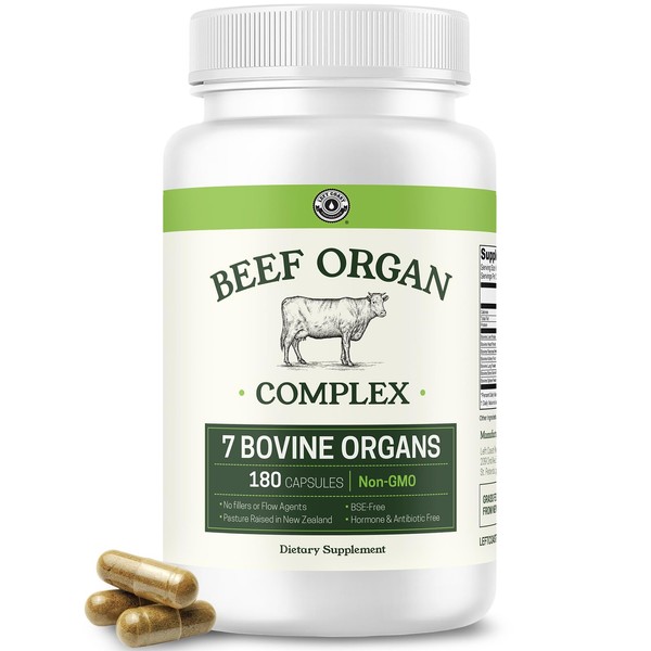 Beef Organ Supplement Grass Fed - 7 Beef Organs Complex