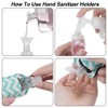 IBEQUEM 8Pcs Hand Sanitizer Keychain Holders, Empty Hand Sanitizer Holders