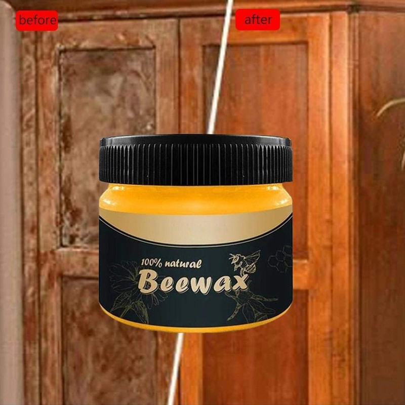 Cera de abeja para condimentos de madera, multiusos, cera de