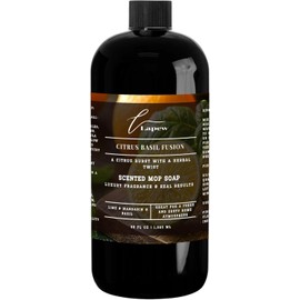 Lapew Citrus Basil Fusion Scented Mop Soap Concentrate 36 oz | Premium Fragranced Floor Cleaner | Streak-Free | Hard Floor Cleaning Solution | Eco Friendly | Made in USA