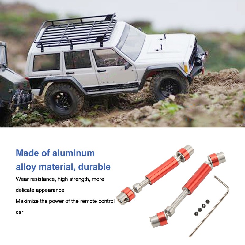 2PCS Front Rear Center Drive Shaft Aluminum Alloy Wear Resistant