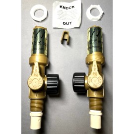 Ayrlett 2 Pcs Ayrlett Washing Machine 1/4-Turn Valves With Water Hammer Arresters NEW