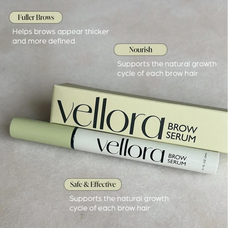Eyebrow Serum by Vellora for Fuller Looking Brows, 3mL –