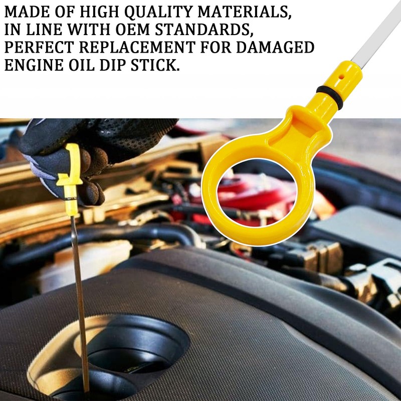 QKYS 1PCS Engine Oil Dipstick Replacement OEM#CJ5Z-6750-A Compatible with Ford
