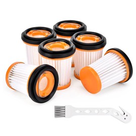 6 Pack Shark Filter Replacement,Handheld Vacuum Replacement Fabric Filters For Shark Ion W1,Shark Cordless Vacuum Filters For Wv200Uk, Wv201, Wv205, Wv220, Wv251,Washable And Reusable Filter