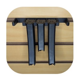 Hammy3DPrints Mount for VZ 61 Skorpion .32 ACP Mags - Slatwall | Magazine Holder Storage Rack (Dakota with Metal Track Insert)