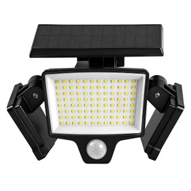 Bingxue Upgrade 208 LED Motion Sensor lam Outdoor Solar Sensor Light - Garden Light with IP65 Waterproof Powered Switch Control for Outdoor/Indoor