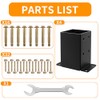 4x4 Post Base 4PCS, Inner Size 3.5x3.5 Inch Fence Post