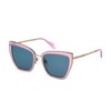 JUST CAVALLI Women's Sjc092 Sunglasses, Pink Opal/Turquoise, UK 40