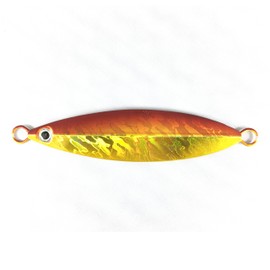 Orludo Fishing Gear, 3.2 inches (83 mm), 2.1 oz (60 g), Slow Jig, For Slow Jigging, Red Seam, Great for Shore Throws, Metal Jig E (2.1 oz (60 g) / Gold) qb100142c06n0