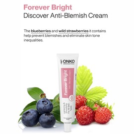 ONKO DERMA'CEUTICALS Forever Bright Anti-Makel-Creme, fortschrittliche Hautpflege, Hyaluronsäure, Feuchtigkeitscreme und Aknebehandlung, Serum zur Korrektur dunkler, 40 ml