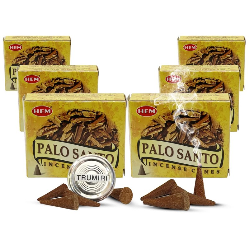 Palo Santo Incense Cones and Burner Holder Bundle from Hem