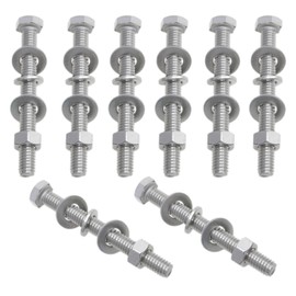 Meuey Lyot 5/16 Inch -18 * 3 Inch U-Channel Sign Post Bolts 304 Stainless Steel Sign Mounting Hardware Traffic Sign Hardware Accessories Sign Post Mounting Bolts and Nuts 8 Piece Set