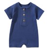 Ohrwurm Organic Cotton Baby Romper Jumpsuit One-Piece Outfit Button-Up Design