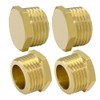 Hooshing 4PCS 3/4" GHT Male Garden Hose End Cap Plug