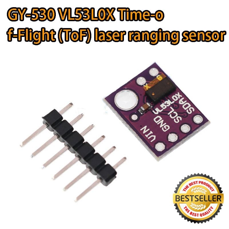 5PCS Ranging Sensor Module, GY-530 Time-Of-Flight Laser Distance Measurement Sensor