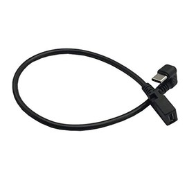 MMNNE 1Feet Short U Shape 90 Degree Angled USB-C Type C Male to Micro USB Female Cable Adapter