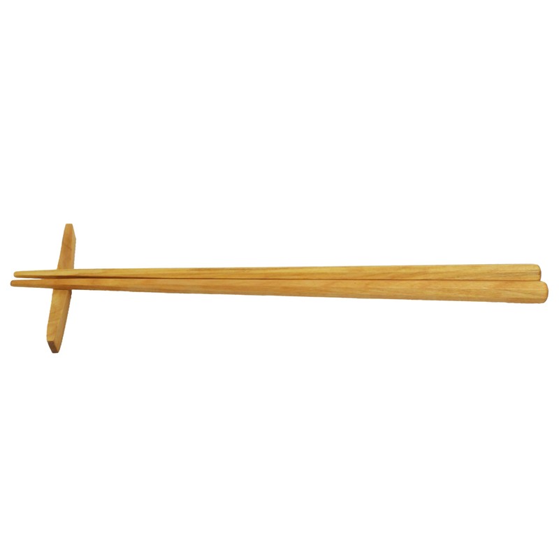 Ishida Barrier Birch Chopsticks & Chopsticks Rest Set, Natural Wood