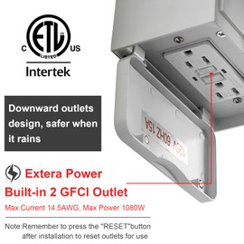 Myhaptim Porch Lights with GFCI Outlet,Dusk to Dawn Motion Sensor Outdoor Lights,3 Lighting Modes White Front Door Light，Waterproof Exterior Light Fixture,Outside Lamp for House Patio Garage