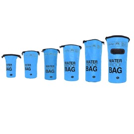 DonDon Dry Bag Waterproof Bag 2L, 5L, 10L, 15L, 20L, 30L Pack Sack Bag with Shoulder Strap - Light Blue 5 Litres