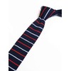 Men's Knitted Neck Tie Accessory Formal Necktie Navy Blue Red