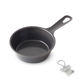 J-kitchens Skillet, Iron, Grill, Oven Safe, 6.1 x 3.7 x 1.5 inches (15.5 x 9.5 x 3.7 cm), Made in Japan, Original Tag Included