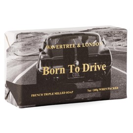 Wavertree & London Born To Drive Scented Natural Soap Bar, 7oz Moisturizing French Triple Milled Soap Bar for Women & Men Enriched with Organic Shea Butter, Pure Bath & Body Soap (1 Bar)