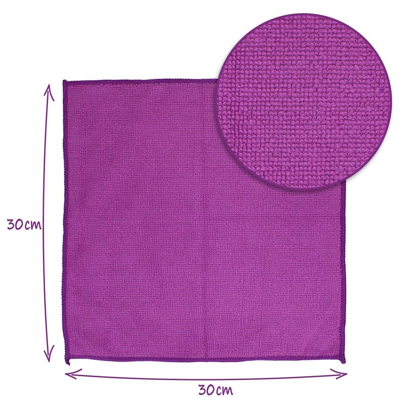 com-four Microfiber Cloth, Cleaning Cloth for e.g. for Kitchen and