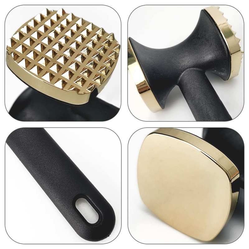 Meat Tenderizer Hammer, Double-Sided Zinc Alloy Meat Tenderizer Food-Grade Meat