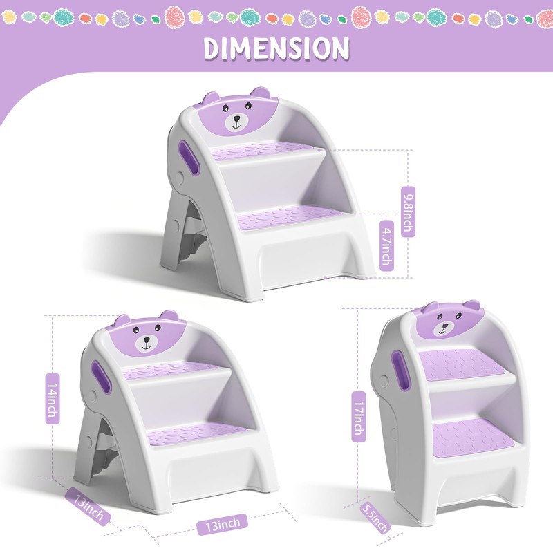 TPN Toddler Step Stool for Bathroom Sink and Potty Training