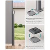 SONGMICS Floor Bracket for Side Awning Posts, Metal Plate with