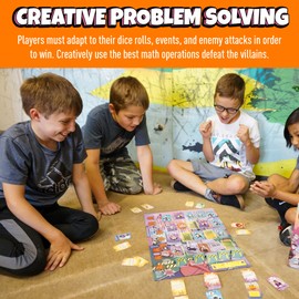 Outnumbered: Improbable Heroes Board Game - A Mensa Recommended Cooperative Superhero Math Game | Fun & Educational Game for Kids, Adults, and Families | STEM Game to Learn Multiplication & Division