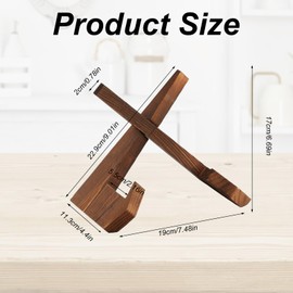 Cookbook Stand, Cook Book Stand for Kitchen Counter,Wooden Recipe Book Holder, Multifunctional Display, Kitchen Counter Decor
