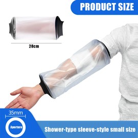 1 Stück Gipsschutz Wasserdicht Arm, Wasserdichter Armprotektor für Gipsverbände, Erwachsene Verbandschutz Arm Duschschutz, für Gebrochene Chirurgie, Wunde,gipsschutz wasserdicht arm kind