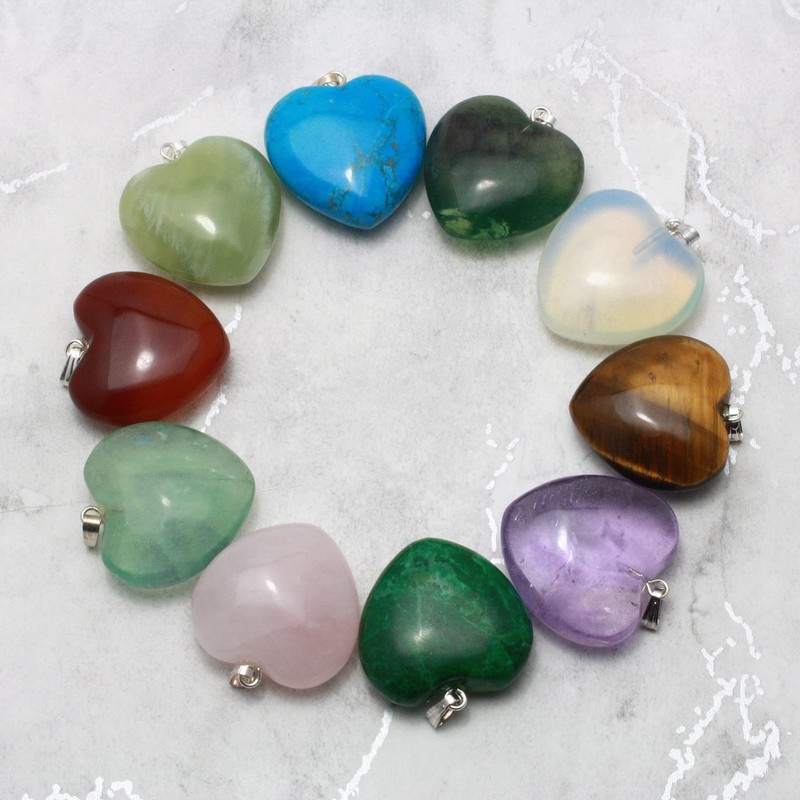 Tiger Eye Heart Pendant