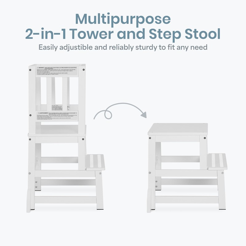 Dream On Me 2-in-1 Funtastic Tower and Step Stool, Toddler