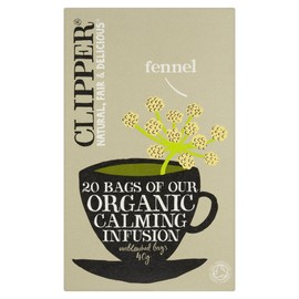 (2 Pack) - Clipper - Organic Fennel | 20 Bag | 2 PACK BUNDLE